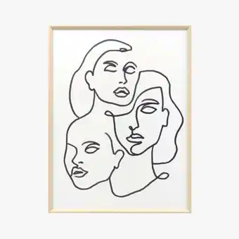 VIVA Tela black line draft faces 31x2.4x41cm promoção