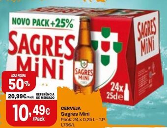 Intermarché Cerveja sagres mini promoção
