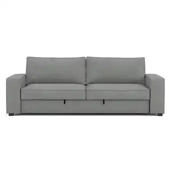 Sofá-cama chaise longue 2 lugares plume cinza