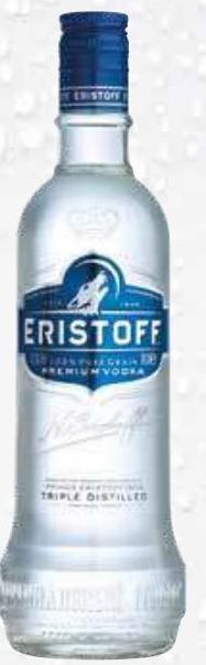 Recheio Vodka eristoff promoção