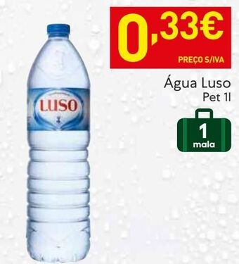 Recheio Água luso promoção