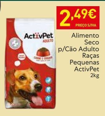 Recheio Ração para cães activpet promoção