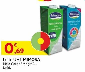 Auchan Leite uht mimosa promoção
