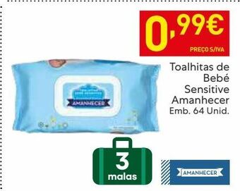 Recheio Toalhas umedecidas amanhecer promoção