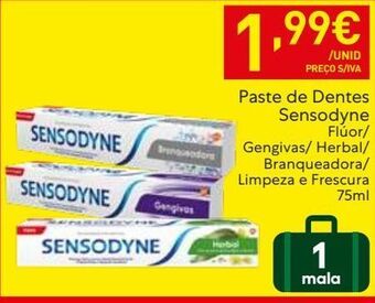 Recheio Pasta de dentes sensodyne promoção