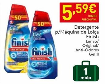 Recheio Detergente finish promoção