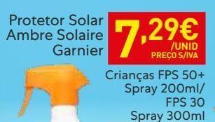 Recheio Protetor solar garnier promoção