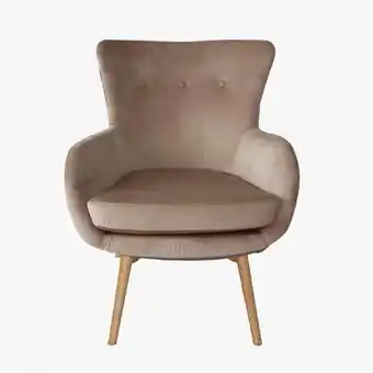 VIVA Poltrona botone bege promoção