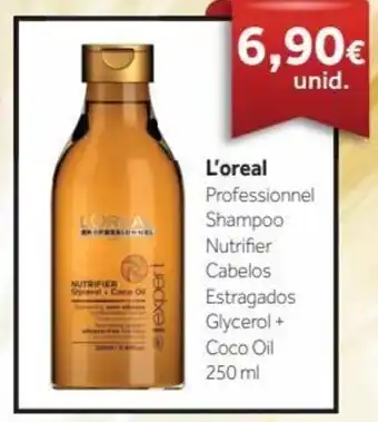 Beauty L'oreal Professionnel Shampoo Nutrifier Cabelos Estragados Glycerol + Coco Oil 250ml promoção