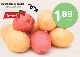Coviran Batata Roxa ou Branca promoção