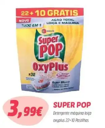 Coviran Super Pop Detergente maquina loica oxyplus 22 + 10 Pastilhas promoção