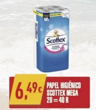 Papel higiênico scottex