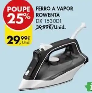 Pingo Doce Ferro de engomar rowenta promoção