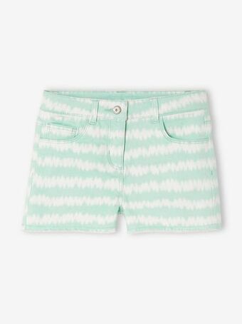 Calções efeito "tie-dye", para menina - branco claro as...