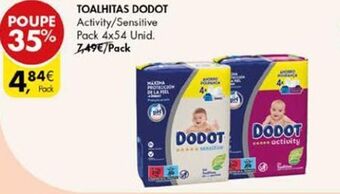 Toalhas umedecidas dodot