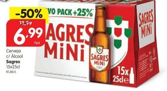 Minipreço Cerveja sagres mini promoção
