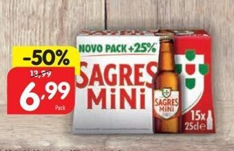 Cerveja sagres mini