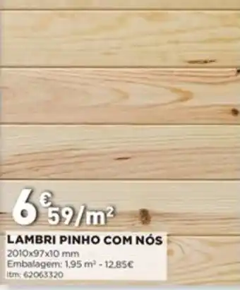 Bricomarché Lambri Pinho Com Nós 2010x97x10mm promoção