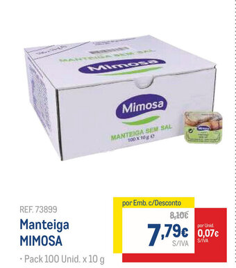 Makro Manteiga Mimosa promoção