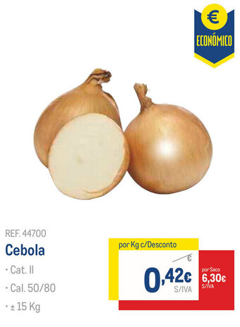 Makro Cebola promoção