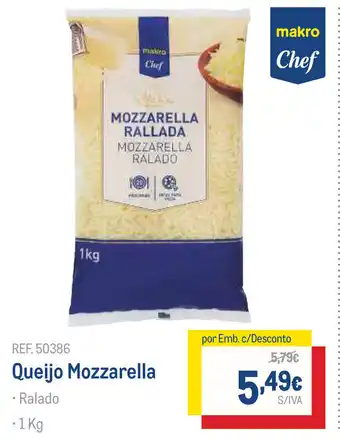 Queijo Mozzarela 1kg