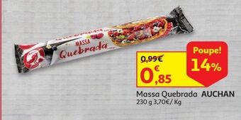 Auchan Massa quebrada auchan promoção