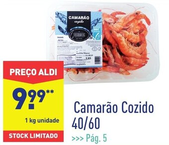 ALDI Camarão Cozido 40/60 promoção