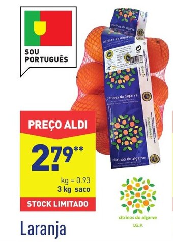ALDI Laranja promoção