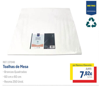 Makro Toalhas de Mesa promoção
