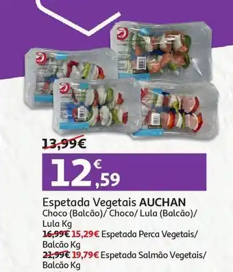 Auchan Espetada choco vegetais auchan promoção