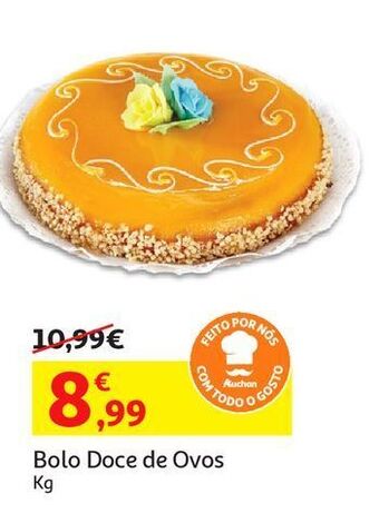 Auchan Bolo doce de ovos:kg produção própria promoção