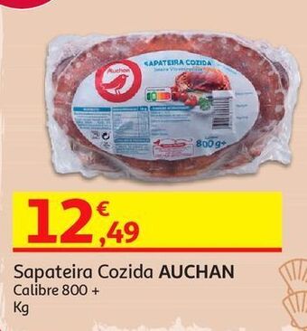 Sapateira cozida auchan:calibre 800+ kg