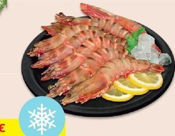 Camarão tigre selvagem:congelado 6/8 kg