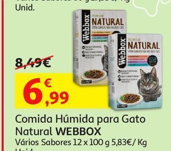 Auchan Comida húmida natural webbox promoção