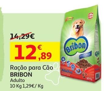 Auchan Ração cão bribon:adulto 10 kg promoção