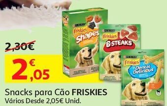 Auchan Snack cão dental friskies promoção