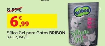 Auchan Sílica gel para gatos bribon:3.4l promoção