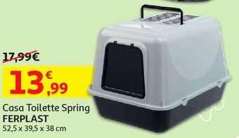 Auchan Casa toilette spring ferplast:52.5x39.5x38cm promoção