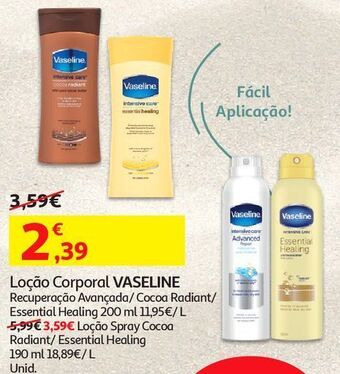 Auchan Loção corporal vaseline promoção