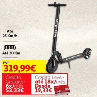 Auchan Trotinete urbanglide: 85+ promoção