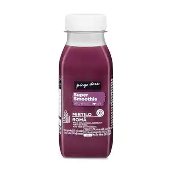 Pingo Doce Super smoothie vitamin love mirtilo e romã pingo doce promoção