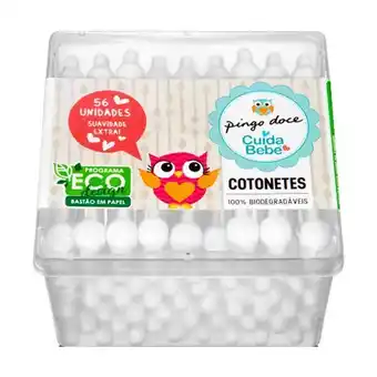 Cotonetes com cabo em cartão cuida bebé