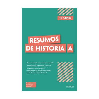 Pingo Doce Livro resumos de história a 11º ano promoção