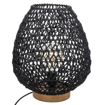 Hôma Candeeiro de mesa etel preto 35,5cm promoção
