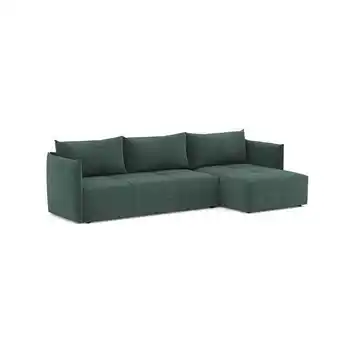 Hôma Sofá bali com chaise longue verde promoção