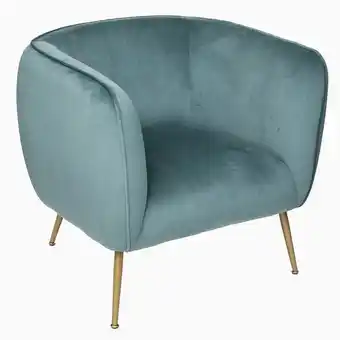 Hôma Cadeirão leria verde jade de veludo promoção