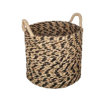 Hôma Cesto seagrass etnic com pegas 26x30cm promoção