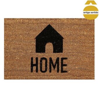 Hôma Tapete de entrada castanho 40x60cm promoção