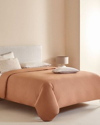 ZARA HOME (180 fios) capa de edredão percal promoção