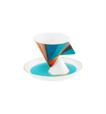 Vista Alegre Atlantis Futurismo - chávena de café com pires promoção